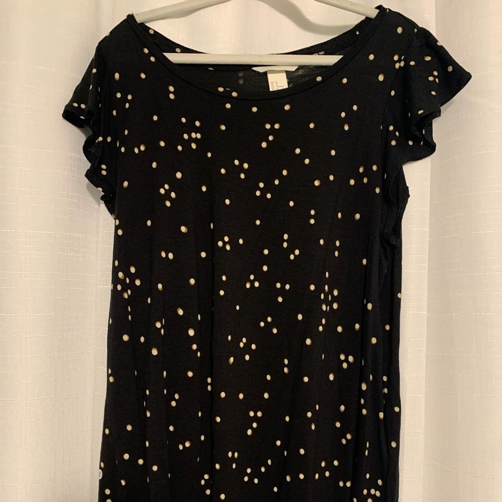 Black and White polkadot H&M top